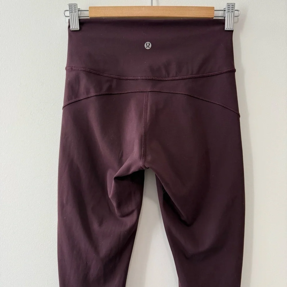 Lululemon In Movement Leggings 25" Dark Purple Everlux Sz 6 - Picture 6 of 15